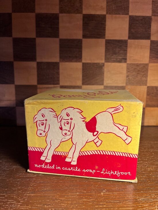 Other - Single Horse Castile Soap with Box A1174, shows wear